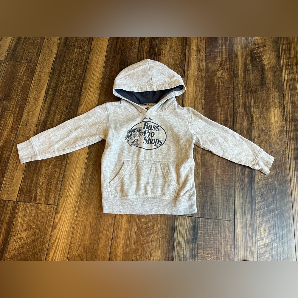 Bass Pro Shops Toddler Boys  Light Gray Hoodie Size 3T